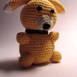 Soft toys: Hand knitted Doggie toy