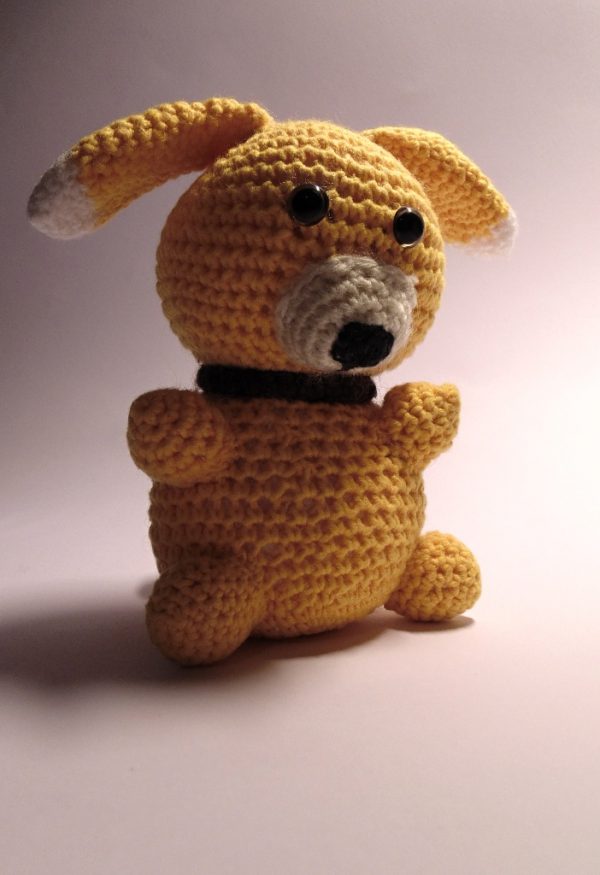 Soft toys: Hand knitted Doggie toy