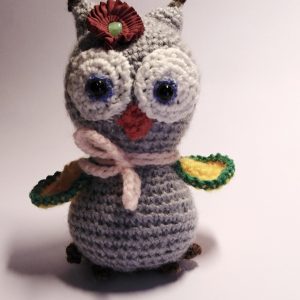 Soft toys: Hand knitted owl toy