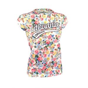 Flowered white ladies t-shirts Lithuania Original