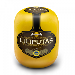 Lithuanian Handmade Semi-hard cheese “Liliputas”, 500 g