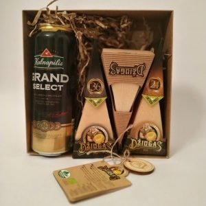 Assorted products bag “Greetings from Lithuania” | Cheese & Dark Ale