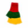 Striped Fingerless Gloves With National Lithuanian Colors