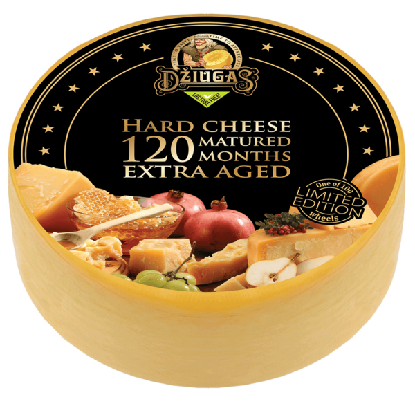 DŽIUGAS® EXTRA AGED HARD CHEESE - 120 MONTHS AGED