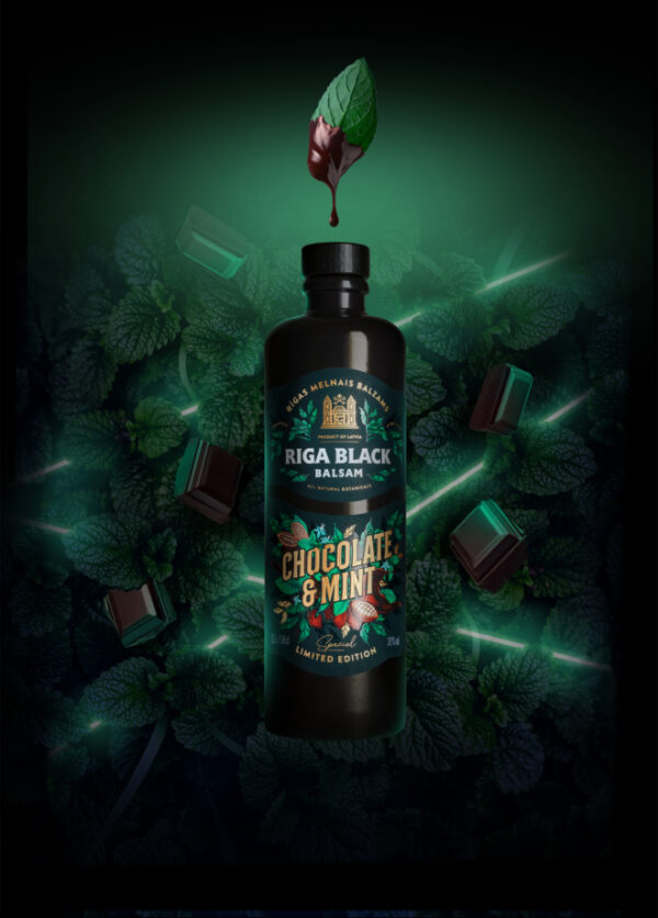 Riga Black Balsam with chocolate and mint